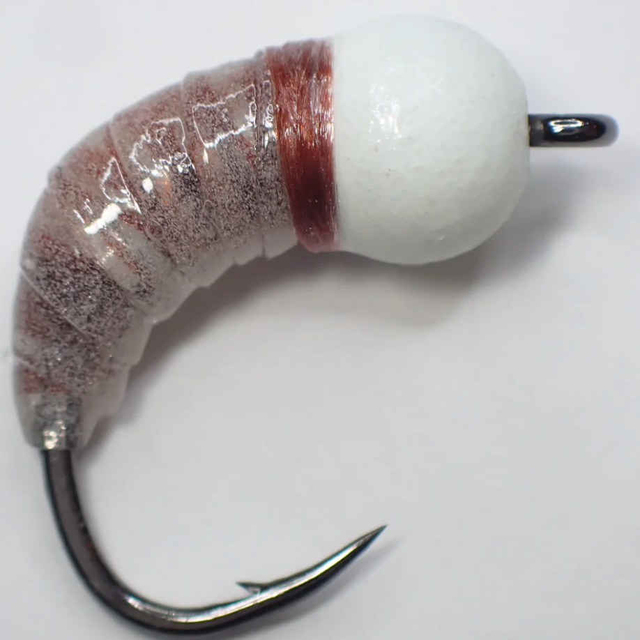 Si Flies - Simcoe Bugs Tied extra heavy for ice fishing. Left side