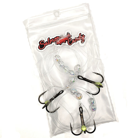 SALMON CANDY LEADER 30" 3 PACK