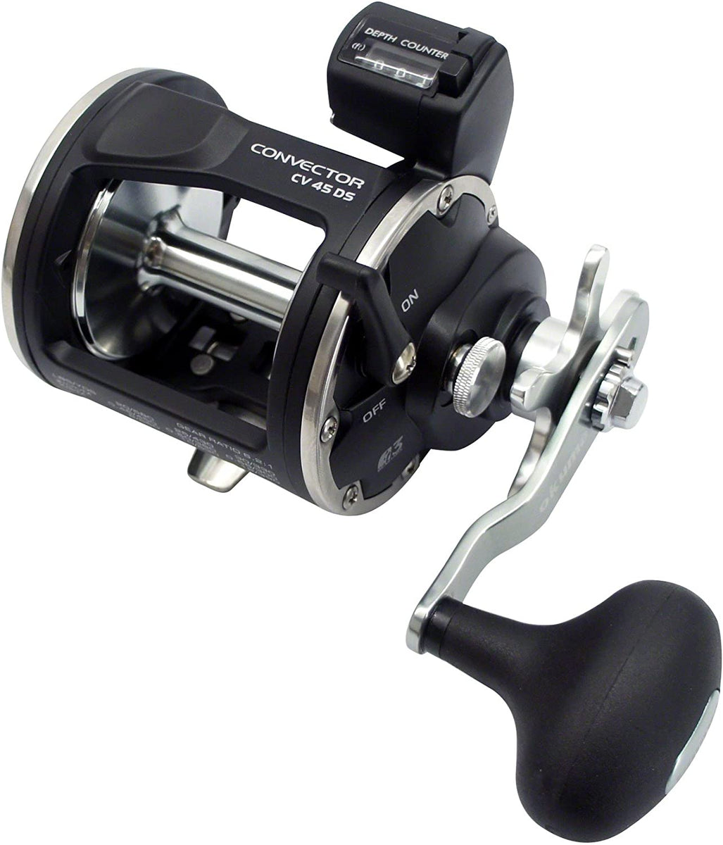 OKUMA CONVECTOR 30 HIGH SPEED TROLLING REEL RH LINE COUNTER Grimsby Tackle OKUMA CONVECTOR 30 HIGH SPEED TROLLING REEL RH LINE COUNTER Grimsby Tackle