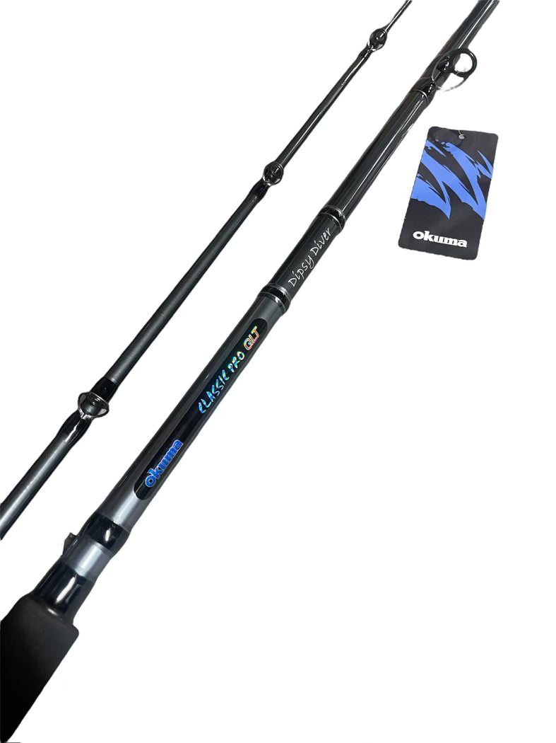 daiwa dxt902mr dipsy diver trolling rod fishing rod GREAT LAKES RODS US steel inserts Trolling Rods Grimsby Tackle