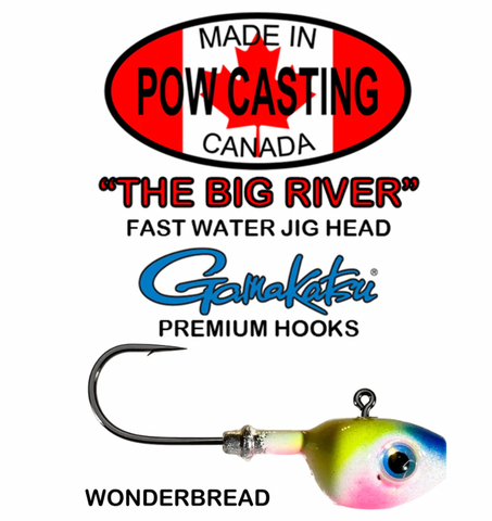 POW Casting The Big River Fast Water Jig Head 1oz / Pimp Daddy