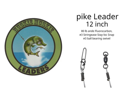 HUSKIE MUSKIE PIKE FLUOROCARBON CASTING LEADER