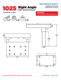 SCOTTY RIGHT ANGLE GUNNEL MOUNT 1025