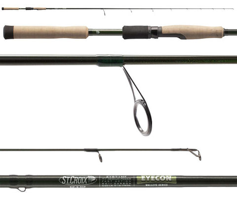 ST. CROIX EYECON SPINNING ROD 6'6" MLF 1 PC.