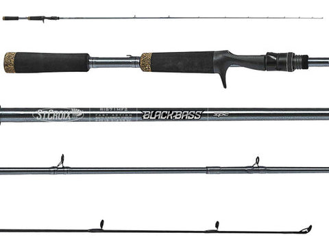 ST. CROIX BLACK BASS CASTING ROD 6'8" MXF 1 PC.