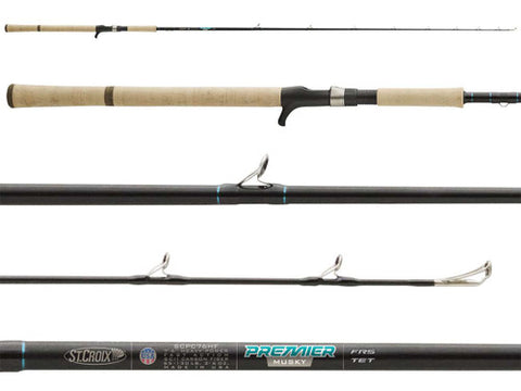 ST. CROIX PREMIER MUSKY CASTING ROD 7'10" MHF 1 PC.