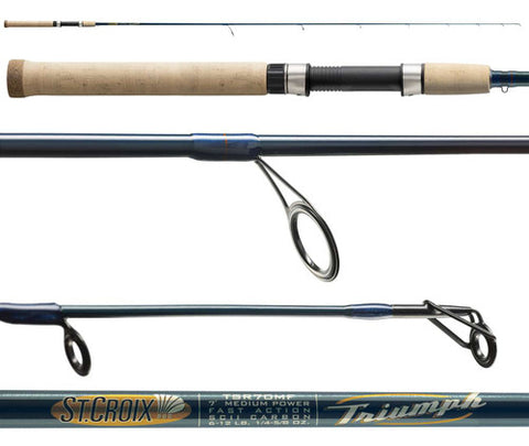 ST. CROIX TRIUMPH SPINNING ROD  6'6 LF 2 PC.