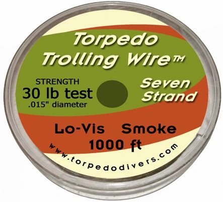 TORPEDO TROLLING WIRE 7 STRAND 30 LB