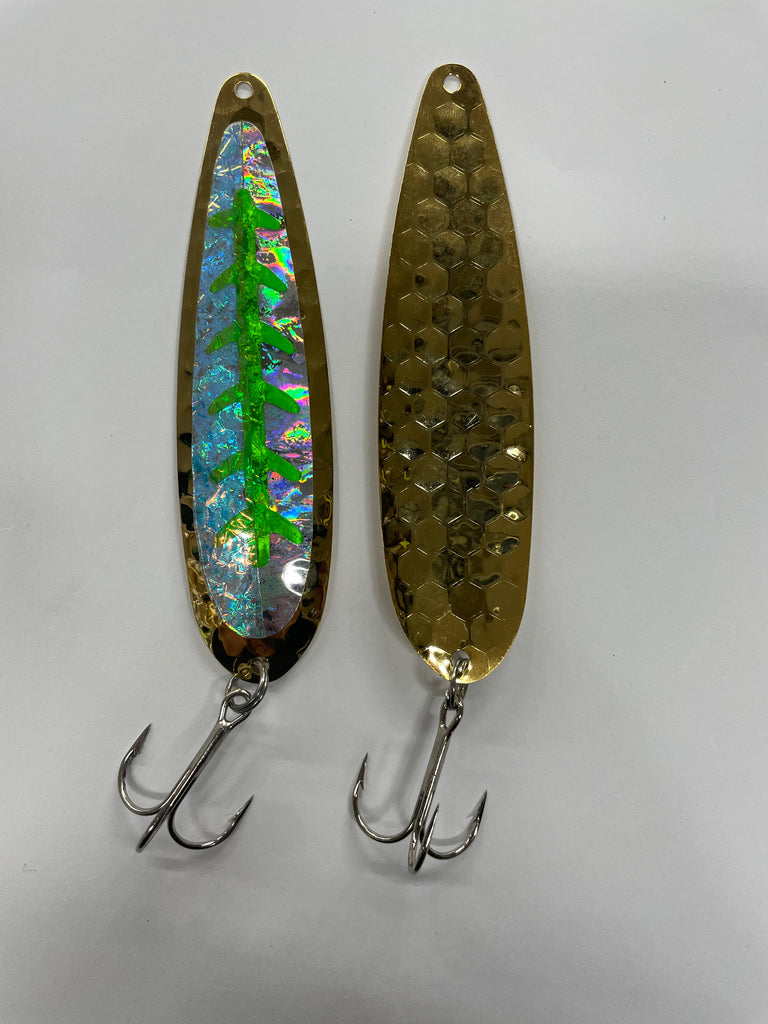MacDaddy's Gold Tone Spoon Fishing Lure Advertising Promo Most