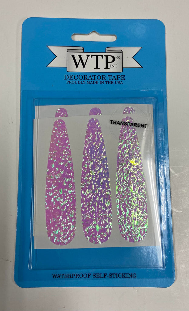 WTP Lure Tape 2x6 Sheet Pearl Ripple Transparent (514)