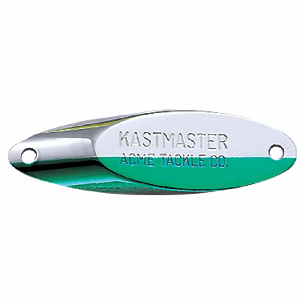 Acme Kastmaster Fishing Lure, Chrome/Neon Green, 1/8 Oz