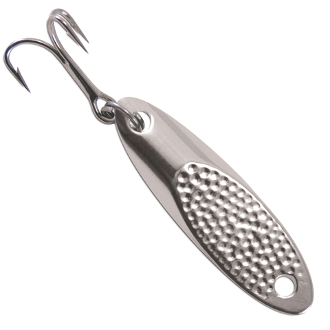 3 - 3/4 oz SHAD Fishing Casting Jigging Slab Lead Spoon Lures white / chrome