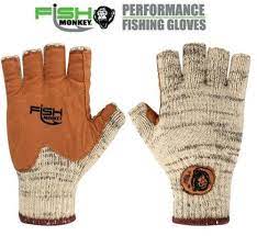 FISH MONKEY GLOVE WOOLY HALF FINGER