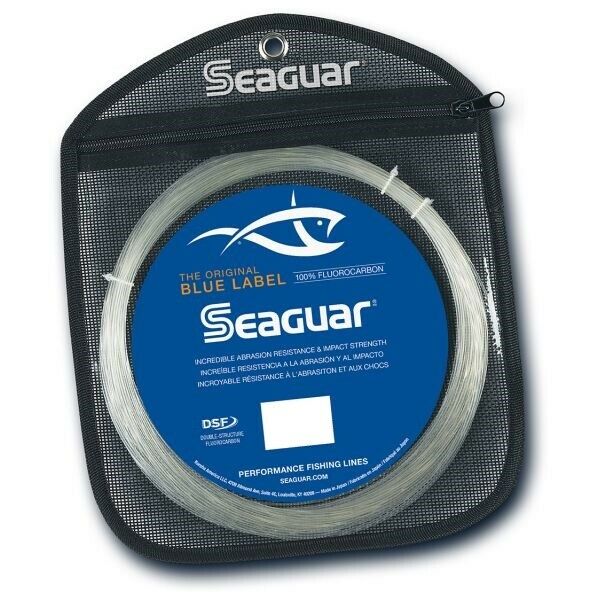 Seaguar Big Game Blue Label 100% Fluorocarbon Leader 30M 130lb, Clear